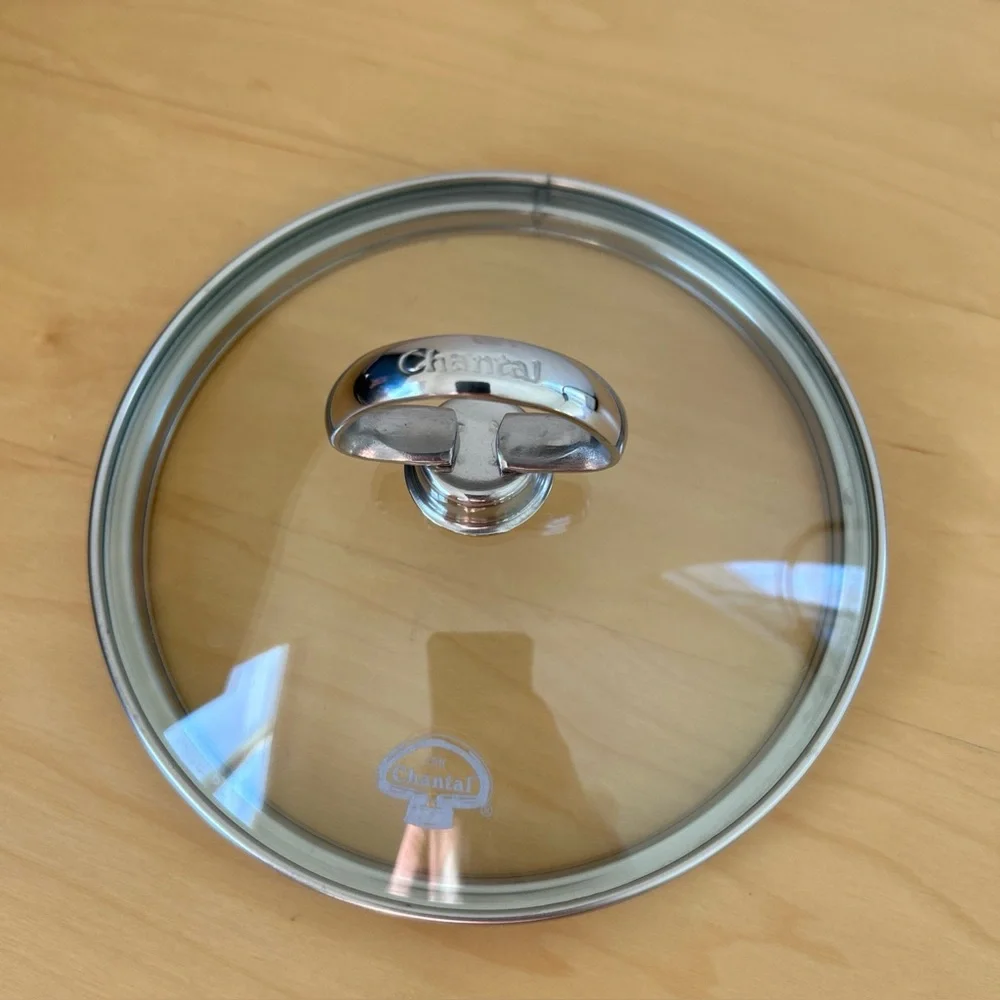 Chantal 15 Glass Pot Lid – 6” Replacement Lid with Stainless Rim